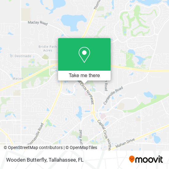 Mapa de Wooden Butterfly