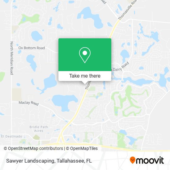 Sawyer Landscaping map