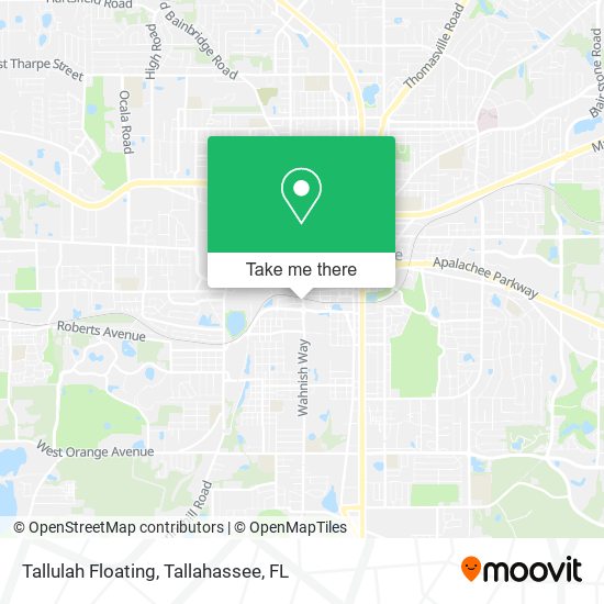 Tallulah Floating map