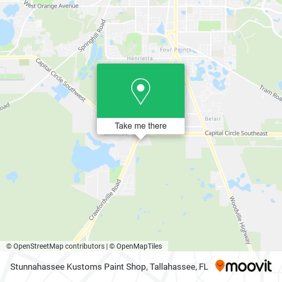 Mapa de Stunnahassee Kustoms Paint Shop