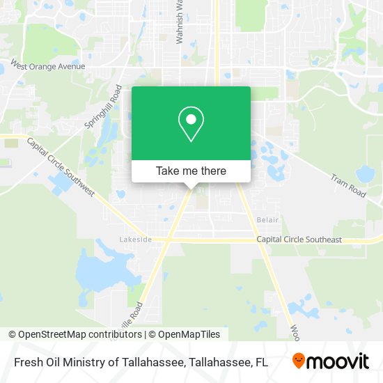 Fresh Oil Ministry of Tallahassee map