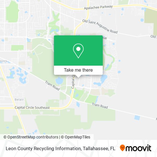 Mapa de Leon County Recycling Information