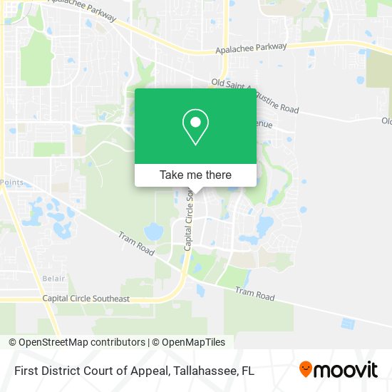 Mapa de First District Court of Appeal