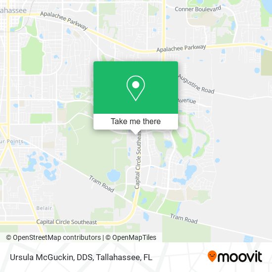 Ursula McGuckin, DDS map