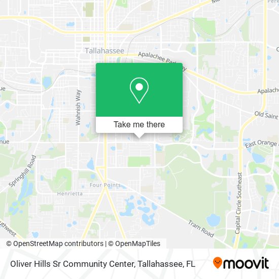 Mapa de Oliver Hills Sr Community Center