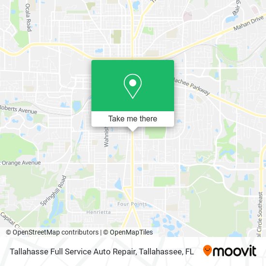 Tallahasse Full Service Auto Repair map