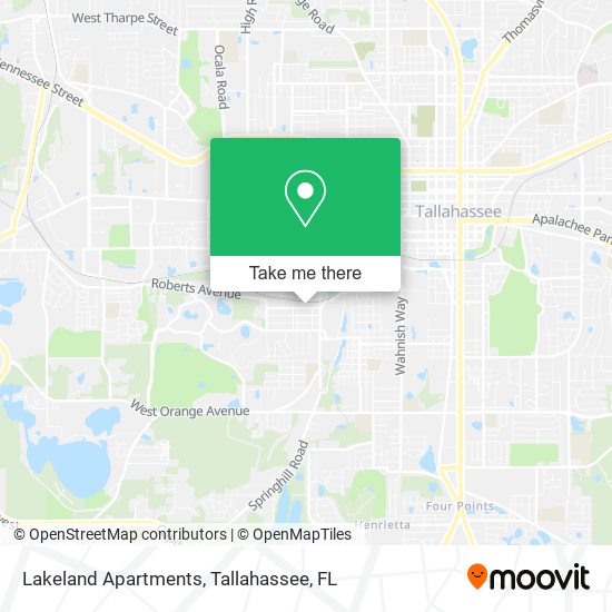 Mapa de Lakeland Apartments