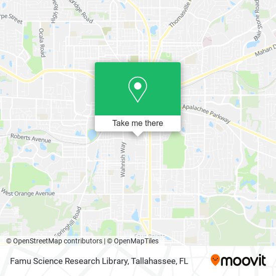 Famu Science Research Library map