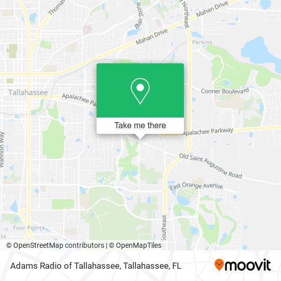 Adams Radio of Tallahassee map