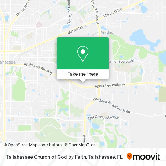 Mapa de Tallahassee Church of God by Faith