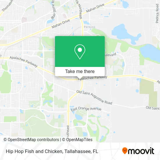 Hip Hop Fish and Chicken map