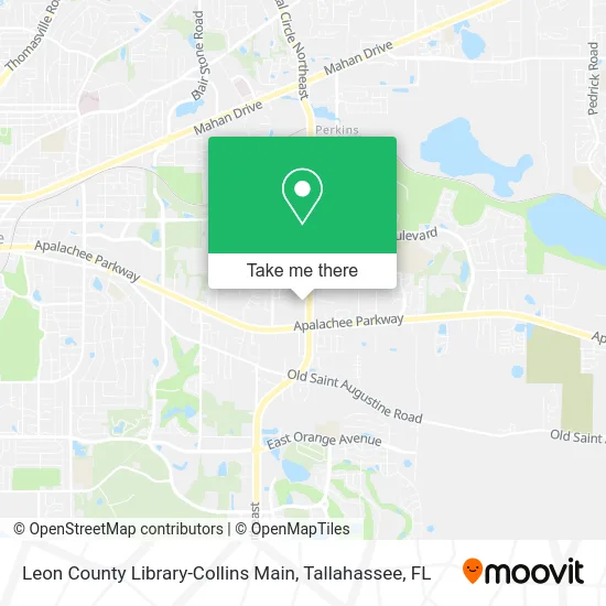 Leon County Library-Collins Main map