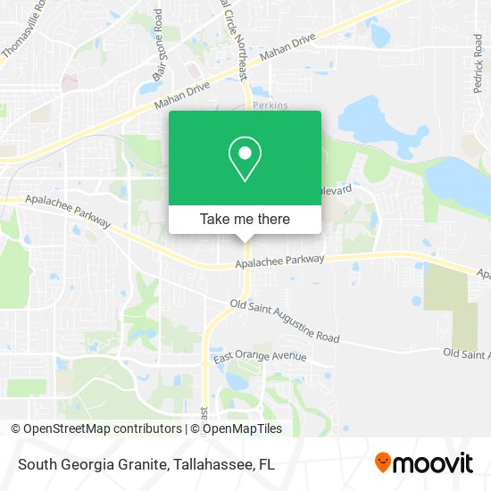 South Georgia Granite map