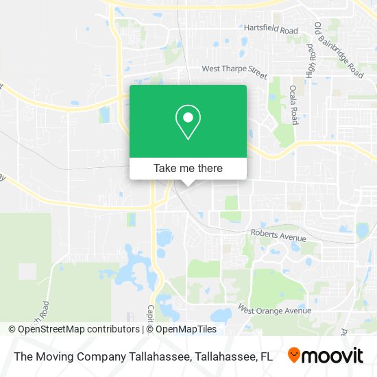 The Moving Company Tallahassee map