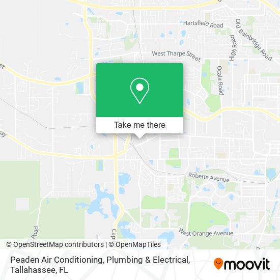 Peaden Air Conditioning, Plumbing & Electrical map