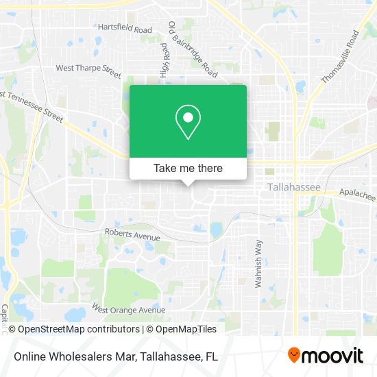 Online Wholesalers Mar map