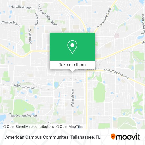 Mapa de American Campus Communites