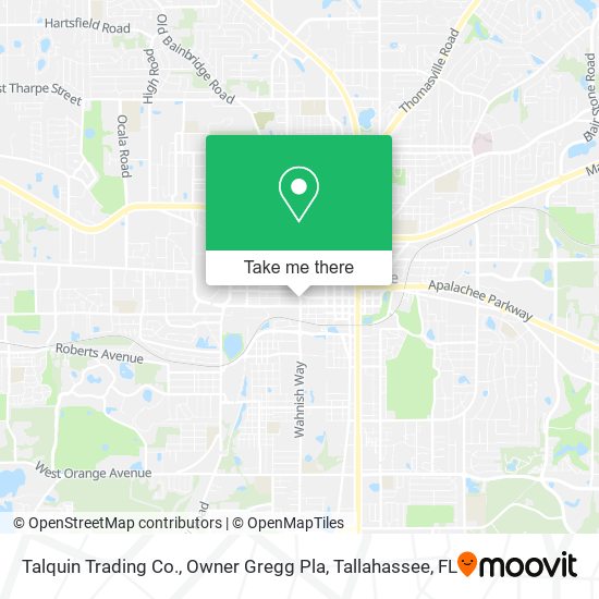 Talquin Trading Co., Owner Gregg Pla map
