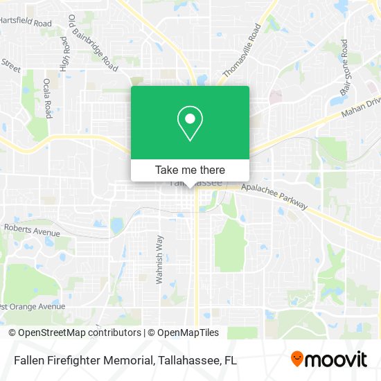 Fallen Firefighter Memorial map