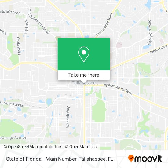 Mapa de State of Florida - Main Number