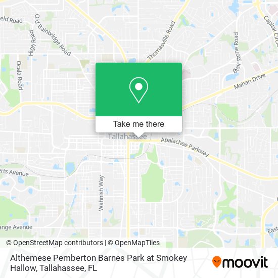 Althemese Pemberton Barnes Park at Smokey Hallow map