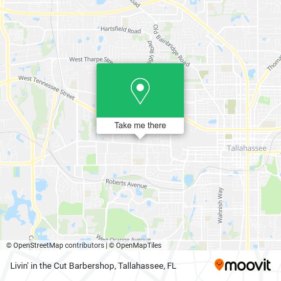 Livin' in the Cut Barbershop map