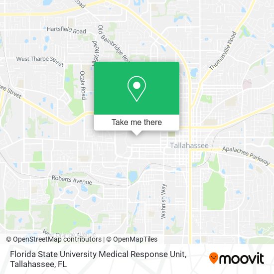 Mapa de Florida State University Medical Response Unit