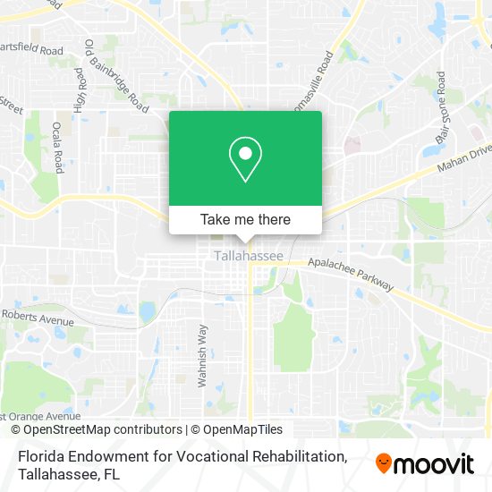 Florida Endowment for Vocational Rehabilitation map