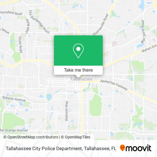 Mapa de Tallahassee City Police Department