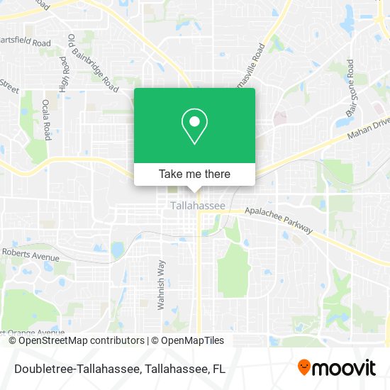 Doubletree-Tallahassee map