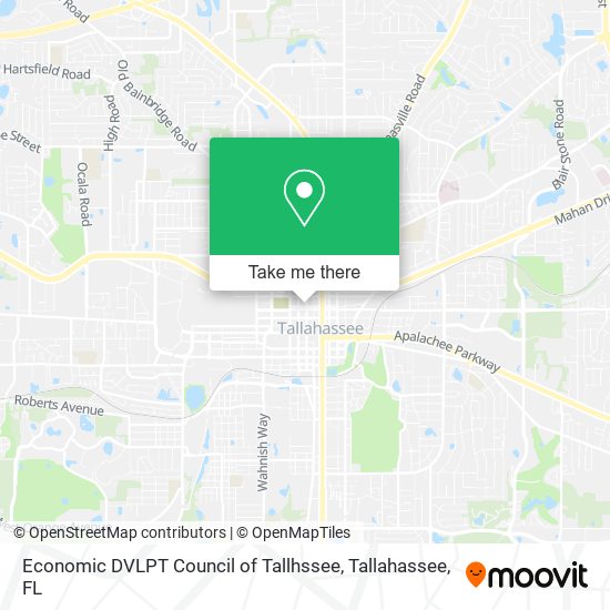 Economic DVLPT Council of Tallhssee map