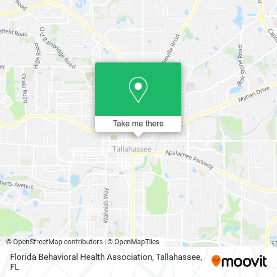 Mapa de Florida Behavioral Health Association