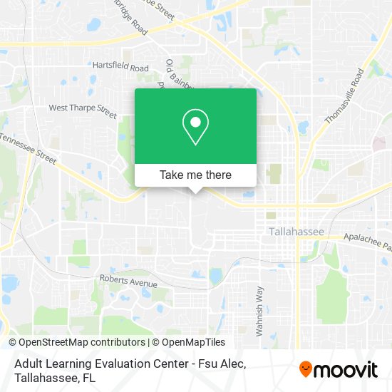 Mapa de Adult Learning Evaluation Center - Fsu Alec