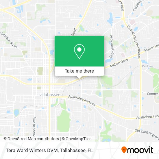 Tera Ward Winters DVM map
