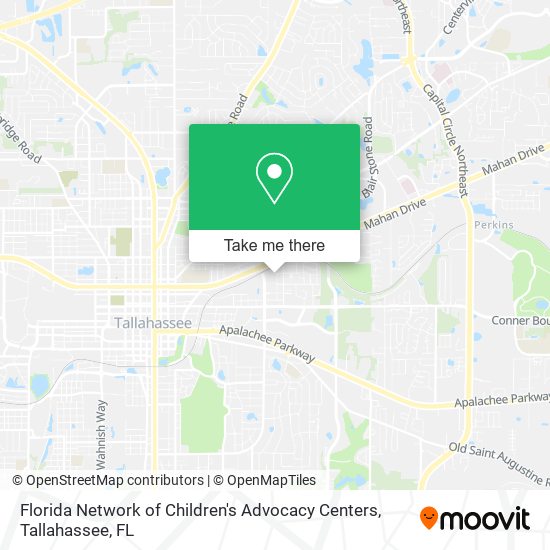 Florida Network of Children's Advocacy Centers map