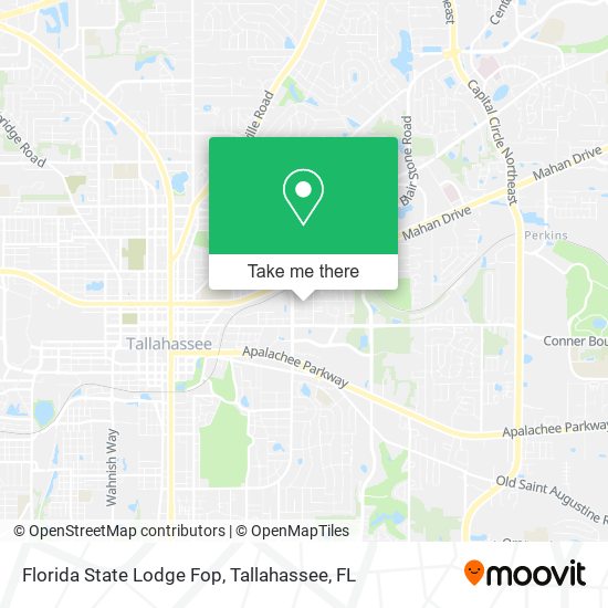 Florida State Lodge Fop map