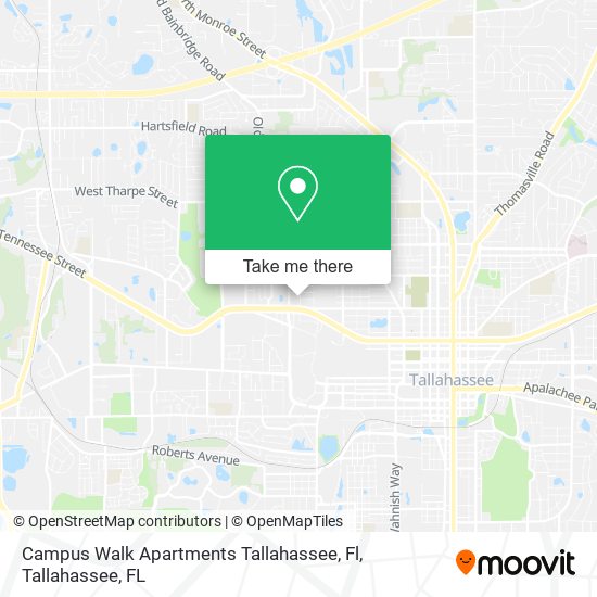 Campus Walk Apartments Tallahassee, Fl map