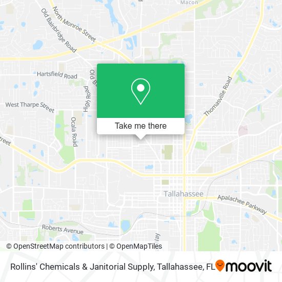 Mapa de Rollins' Chemicals & Janitorial Supply