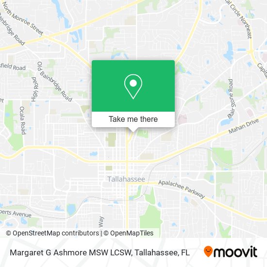 Margaret G Ashmore MSW LCSW map