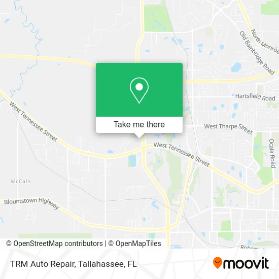 TRM Auto Repair map