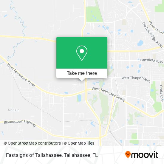 Fastsigns of Tallahassee map
