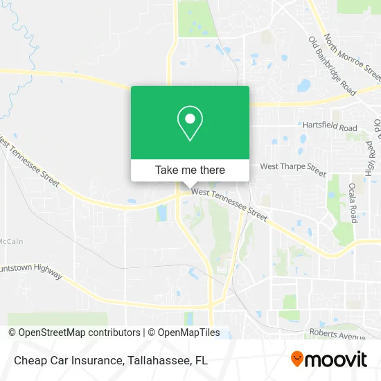 Cheap Car Insurance map