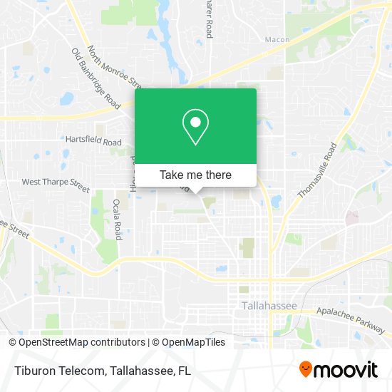 Tiburon Telecom map