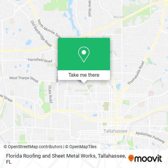 Florida Roofing and Sheet Metal Works map