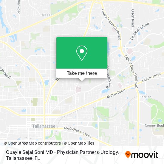 Quayle Sejal Soni MD - Physician Partners-Urology map