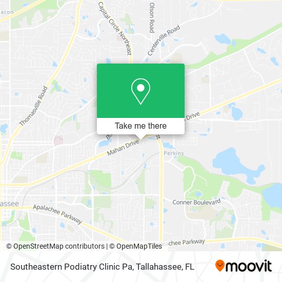 Southeastern Podiatry Clinic Pa map