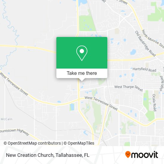 New Creation Church map