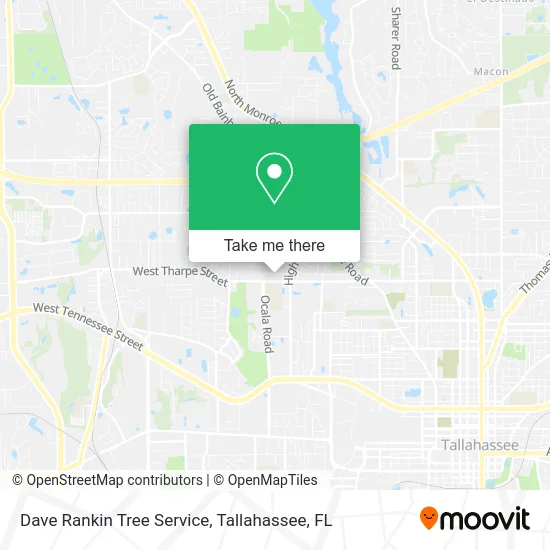 Dave Rankin Tree Service map