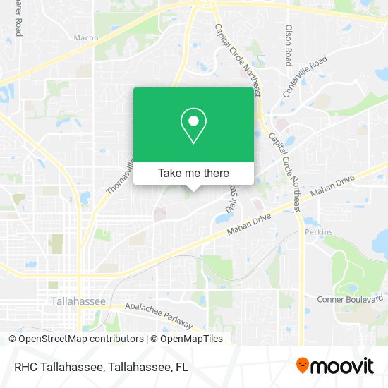 RHC Tallahassee map