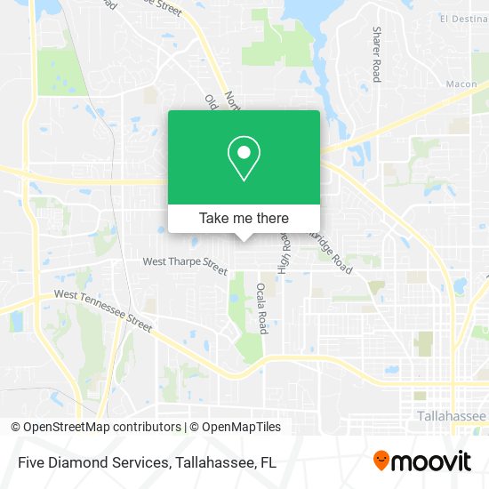 Five Diamond Services map